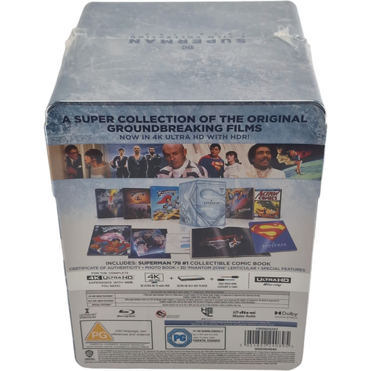 Superman I–IV – Collection 5 Films (1978–2006) – SteelBook 4K Ultra HD + Blu-ray – Toutes zones – vue 2