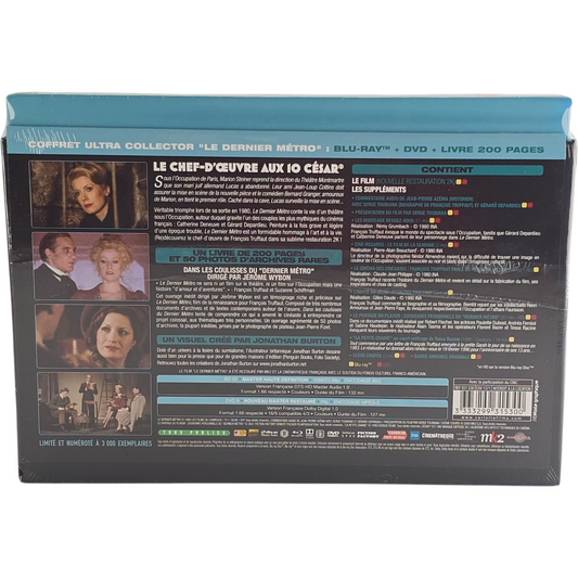 Le Dernier Métro Coffret Ultra Collector Blu-ray + DVD + livre – Zone B
