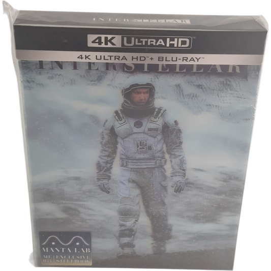 Interstellar 4 K UHD+Blu-ray Steelbook Lenticulaire Mantalab 1000Ex Numérotée Libre