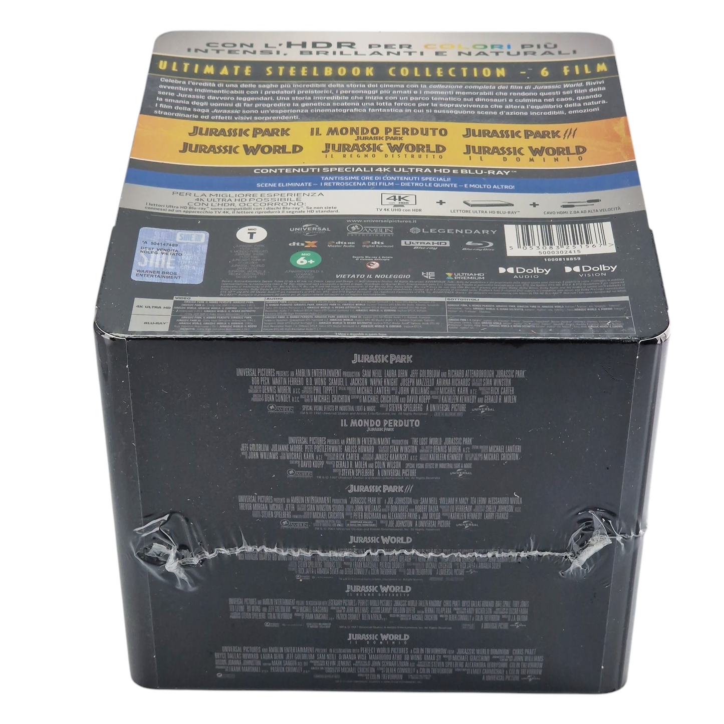 Jurassic World:4K Ultra HD + Blu-ray SteelBook Coffret Ultimate Collection 6 Disques B