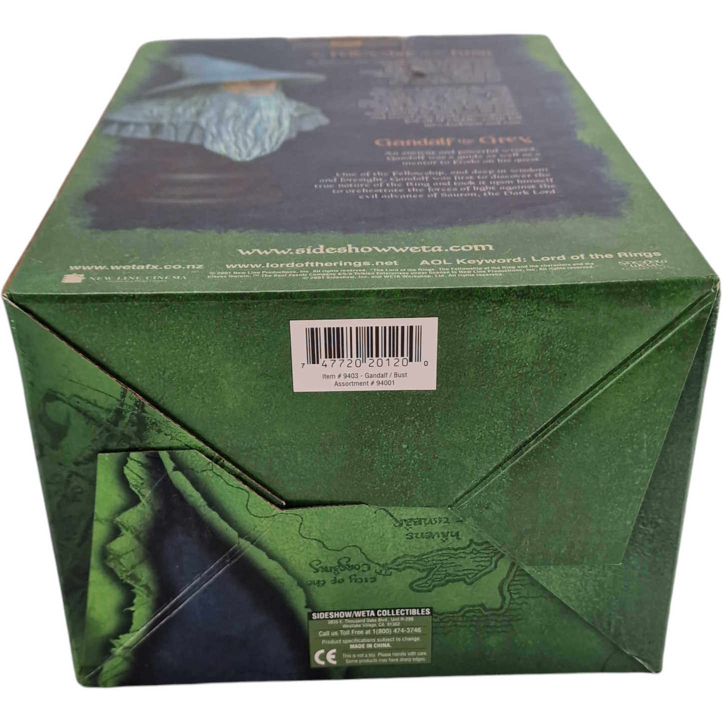Seigneur des Anneaux Buste Resine Gandalf The Grey Weta Sideshow Polystone 1/4