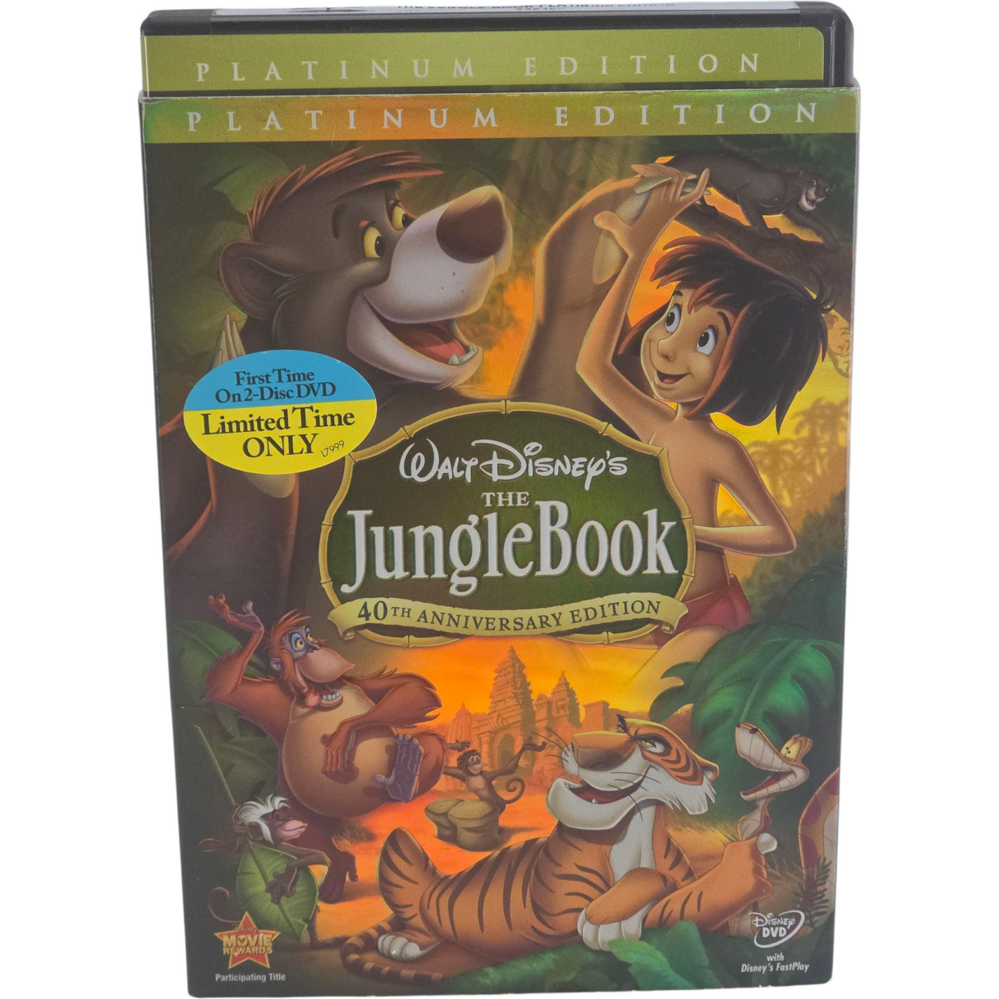 The Jungle Book DVD 2 Disques Classic Disney Platinum Collection Zone 1 US Import