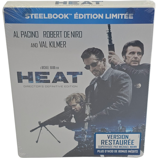 Heat SteelBook Blu-ray Edition 2017 De niro , Al Pacino Collection Fnac Region B
