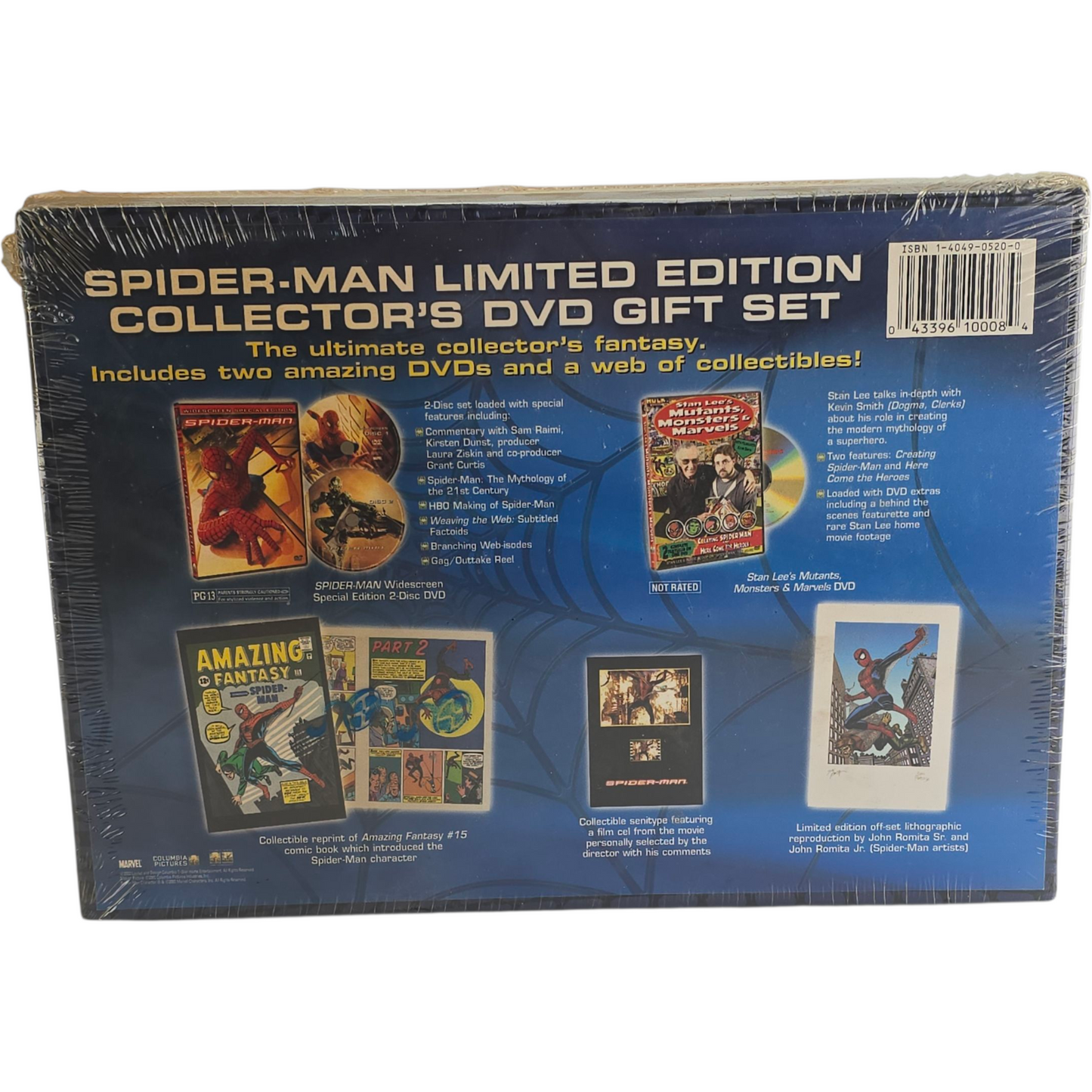 Spider-Man DVD Limited Edition Collector's Gift Set Zone A US Import