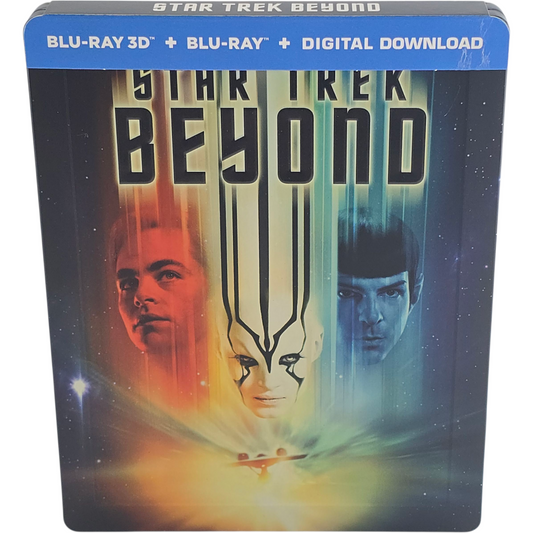 Star Trek Beyond Sans limites SteelBook Blu-ray 3D 2D UK Chris Pine Quinto