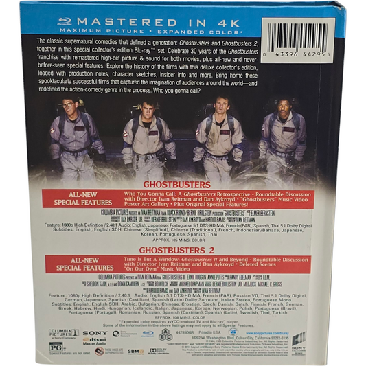 Ghostbusters 1 & 2 Coffret 2 Blu-ray DigiBook – Toutes zones