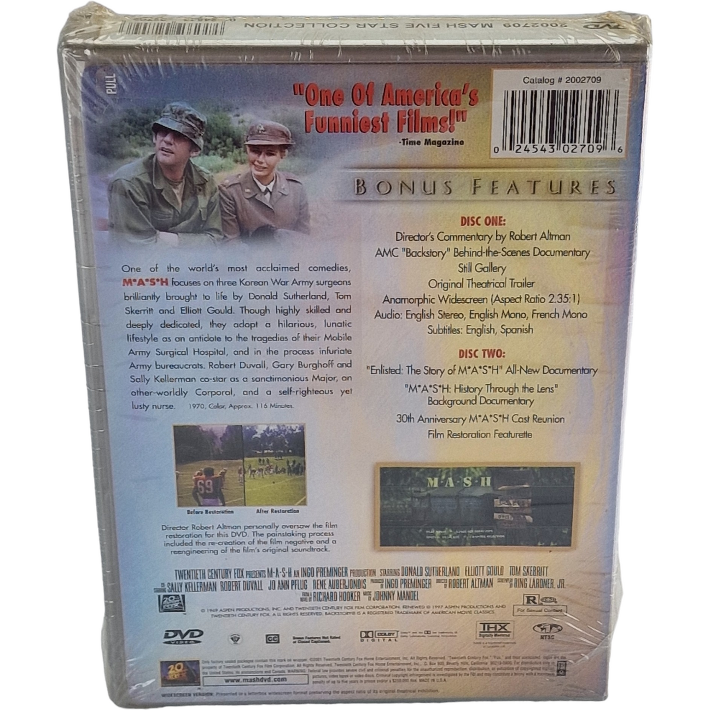 M*A*S*H 1970 DVD Five Star Collection Robert Altman Donald Sutherland Zone 1