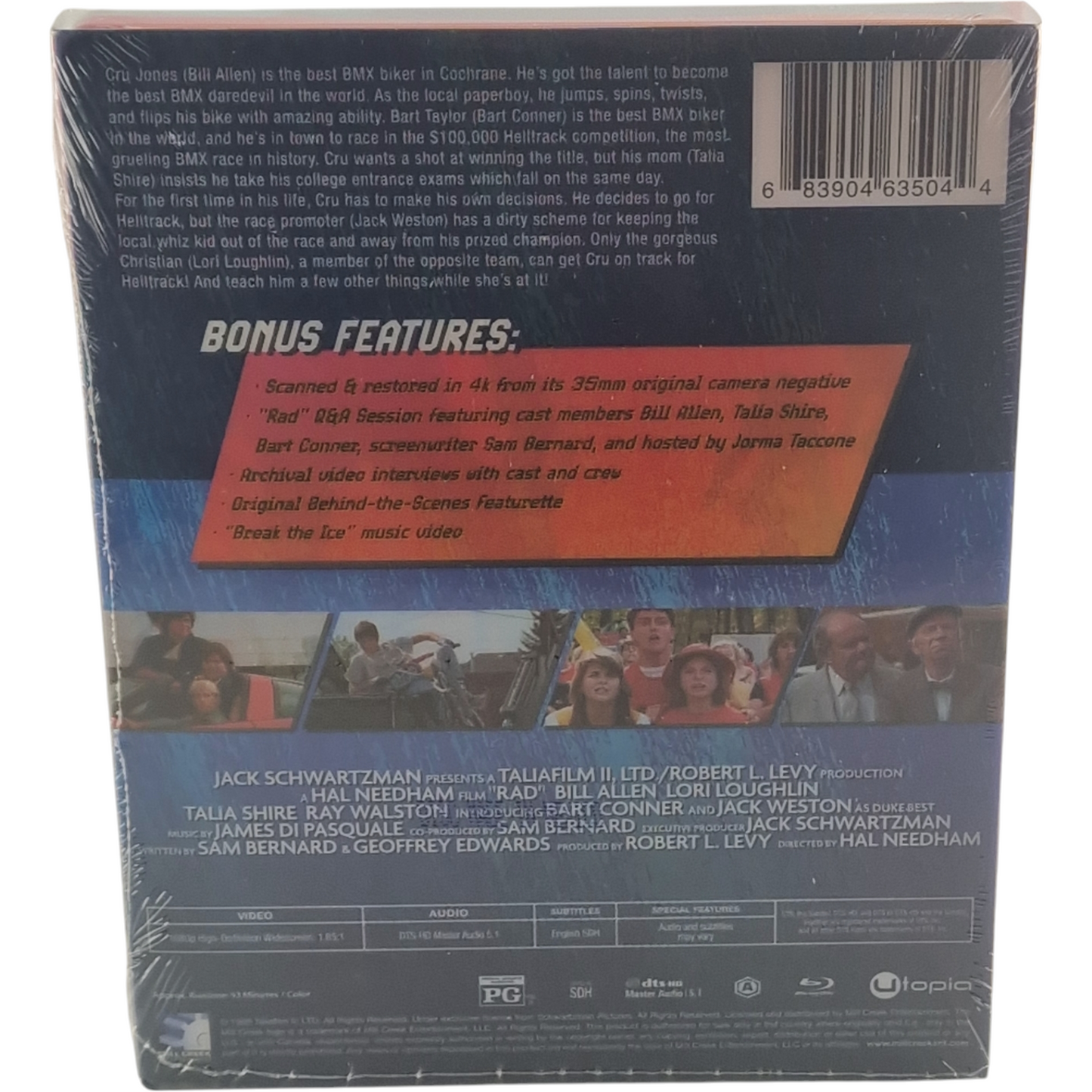 Rad 1986 SteelBook Blu-ray + Digital HD Mondo X Marta Kober, Bill Allen Zone A