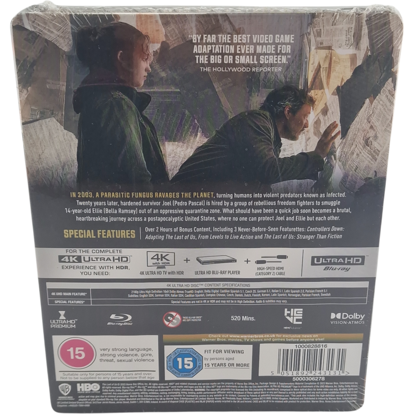 The Last of Us: 1 ère saison Complète SteelBook 4K Ultra HD + Blu-ray Zone Libre