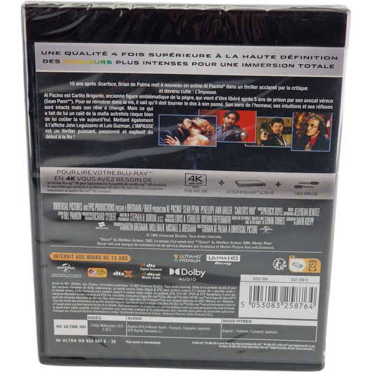 L'Impasse (1993) – 4K Ultra HD – Toutes zones