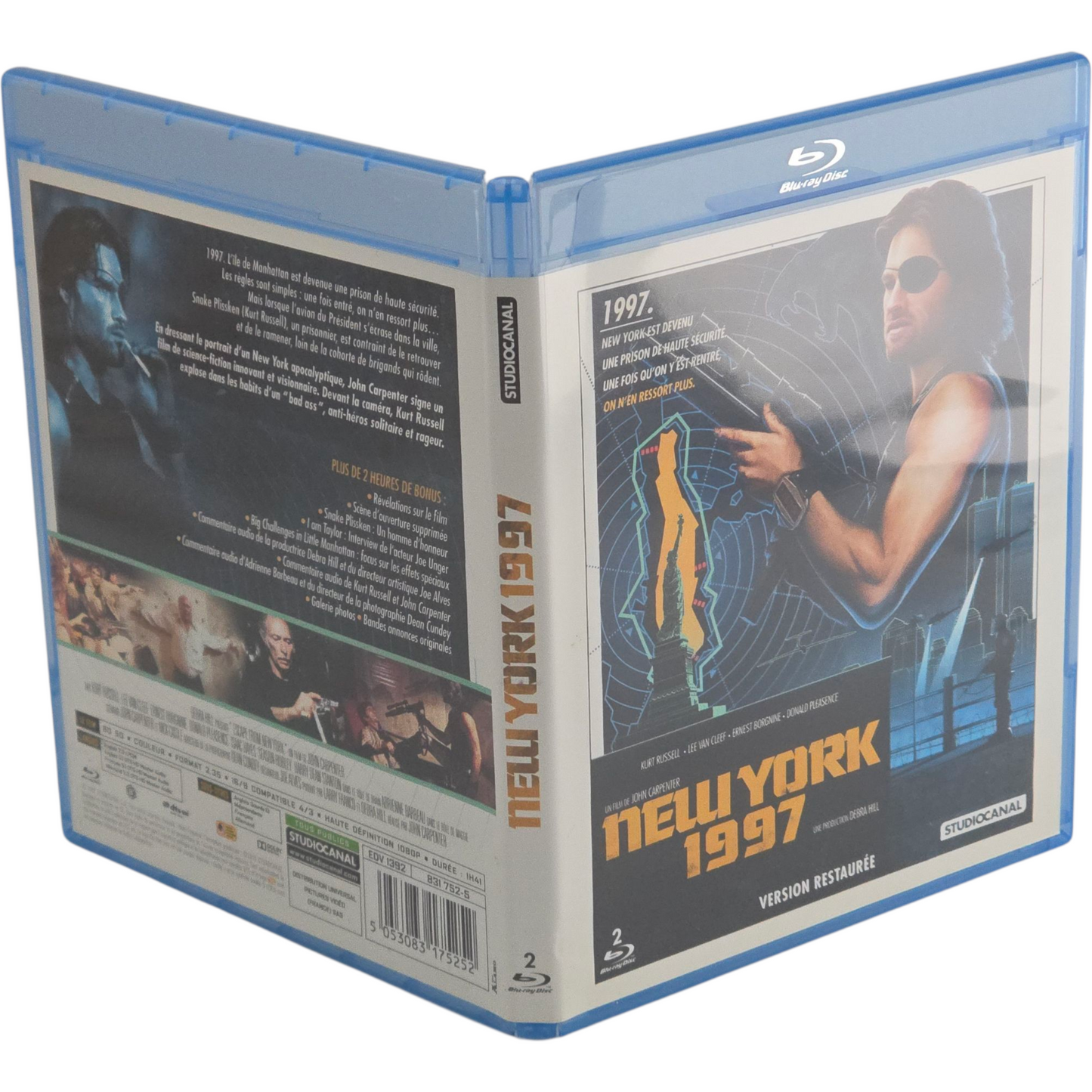 Escape from New York Blu-ray John Carpenter New-York 1997 Zone B