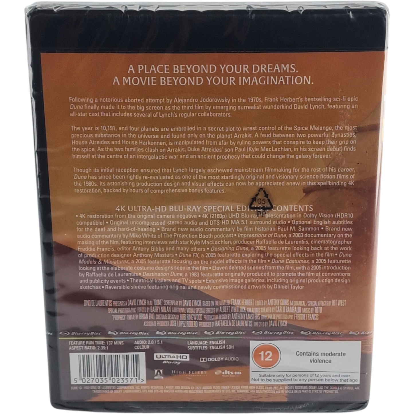 Dune 1984 David Lynch 4K Ultra HD Édition Limitée William Phipps 2021 Libre