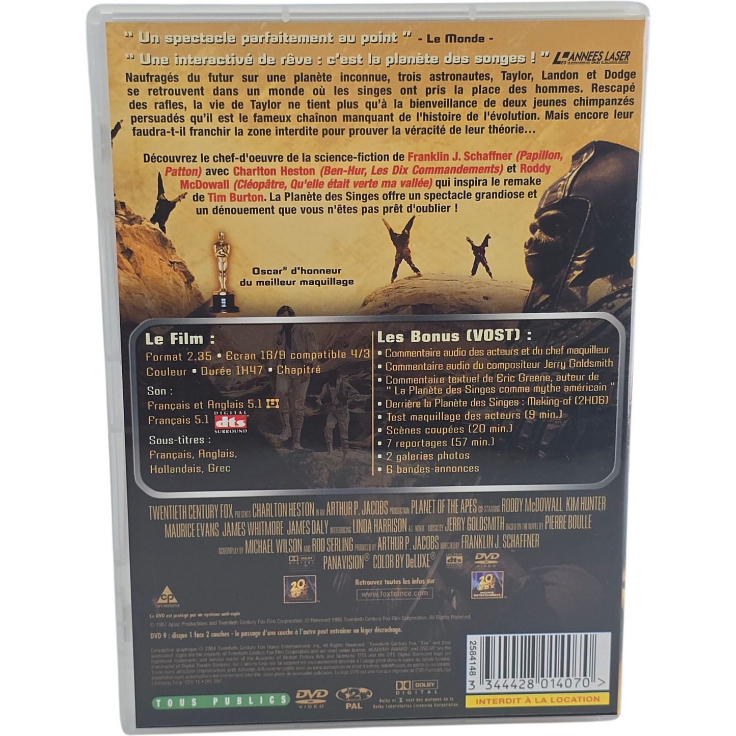 La Planète des singes 2 X DVD Édition Collector  VF DVD Region 2