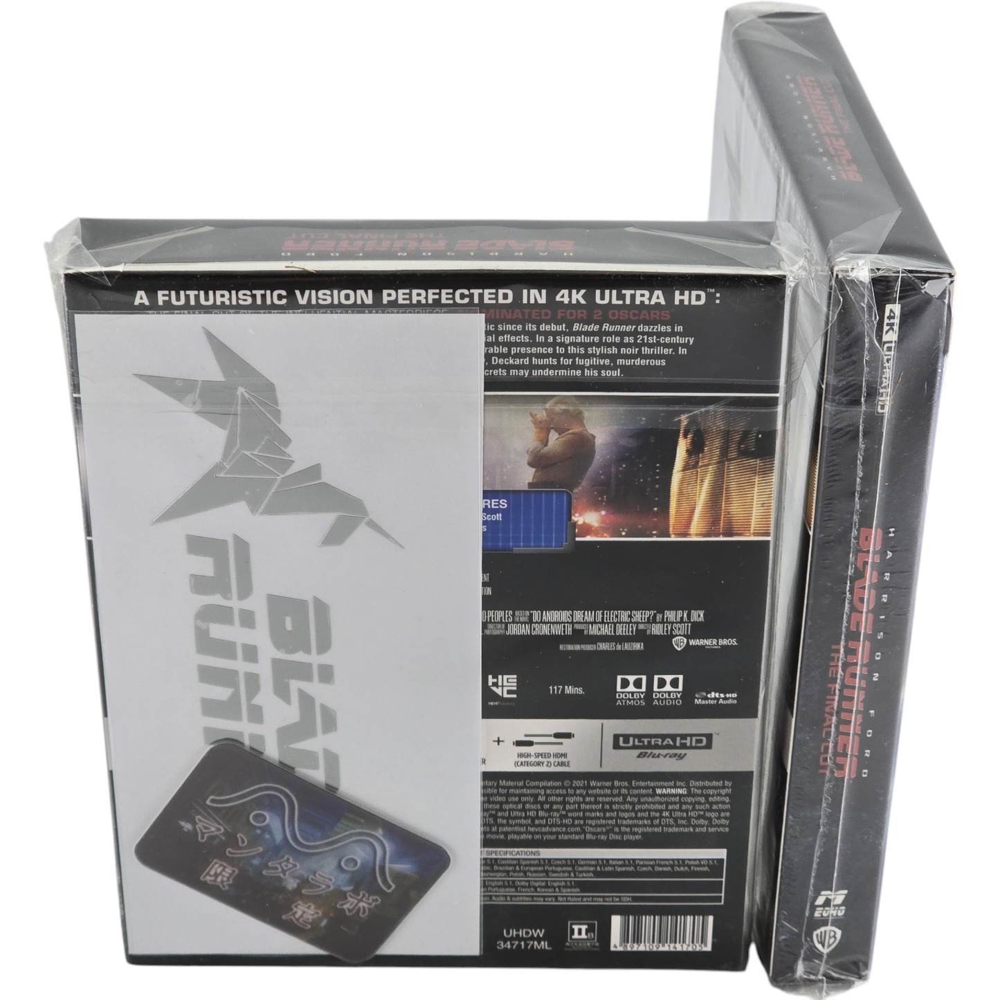 Blade Runner Final Cut 4K UHD + Blu-ray Steelbook Lenticulaire Manta lab 1000 Ex