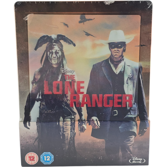 Lone Ranger SteelBook Blu-ray Lenticulaire UK Johnny Depp Toutes Zones