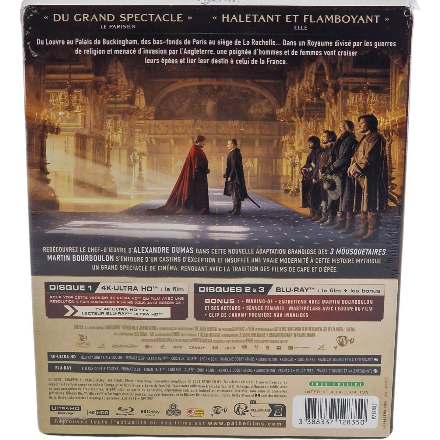 Les Trois Mousquetaires: D'Artagnan SteelBook Débossé 4K Ultra HD + Blu-ray B