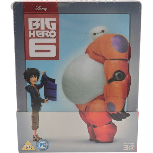 Les Nouveaux Héros Big Hero 6 SteelBook Blu-ray 3D + 2D Lenticulaire Zavvi UK