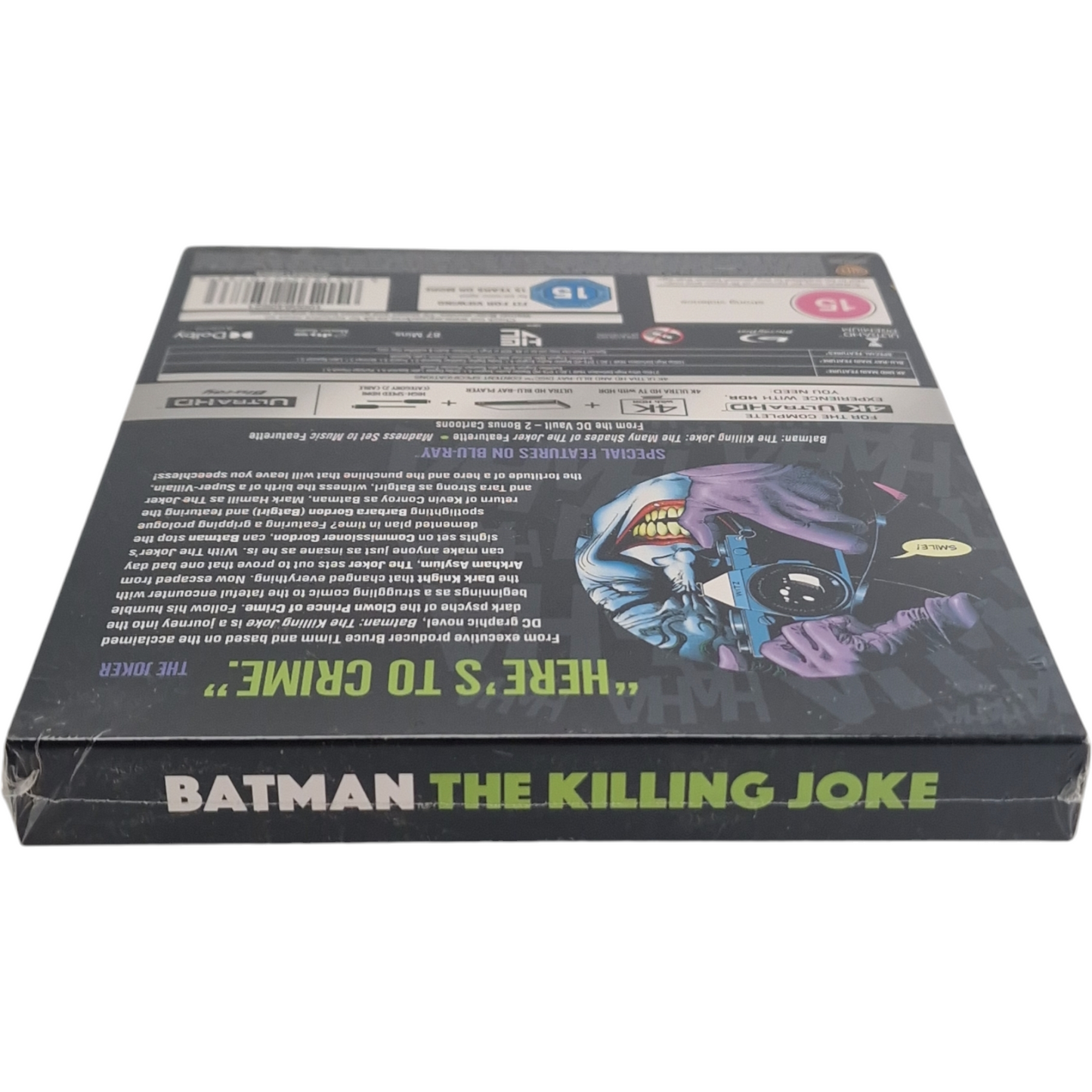 Batman: The Killing Joke 4K Ultra HD + Blu-ray Steelbook 2024 Zone B