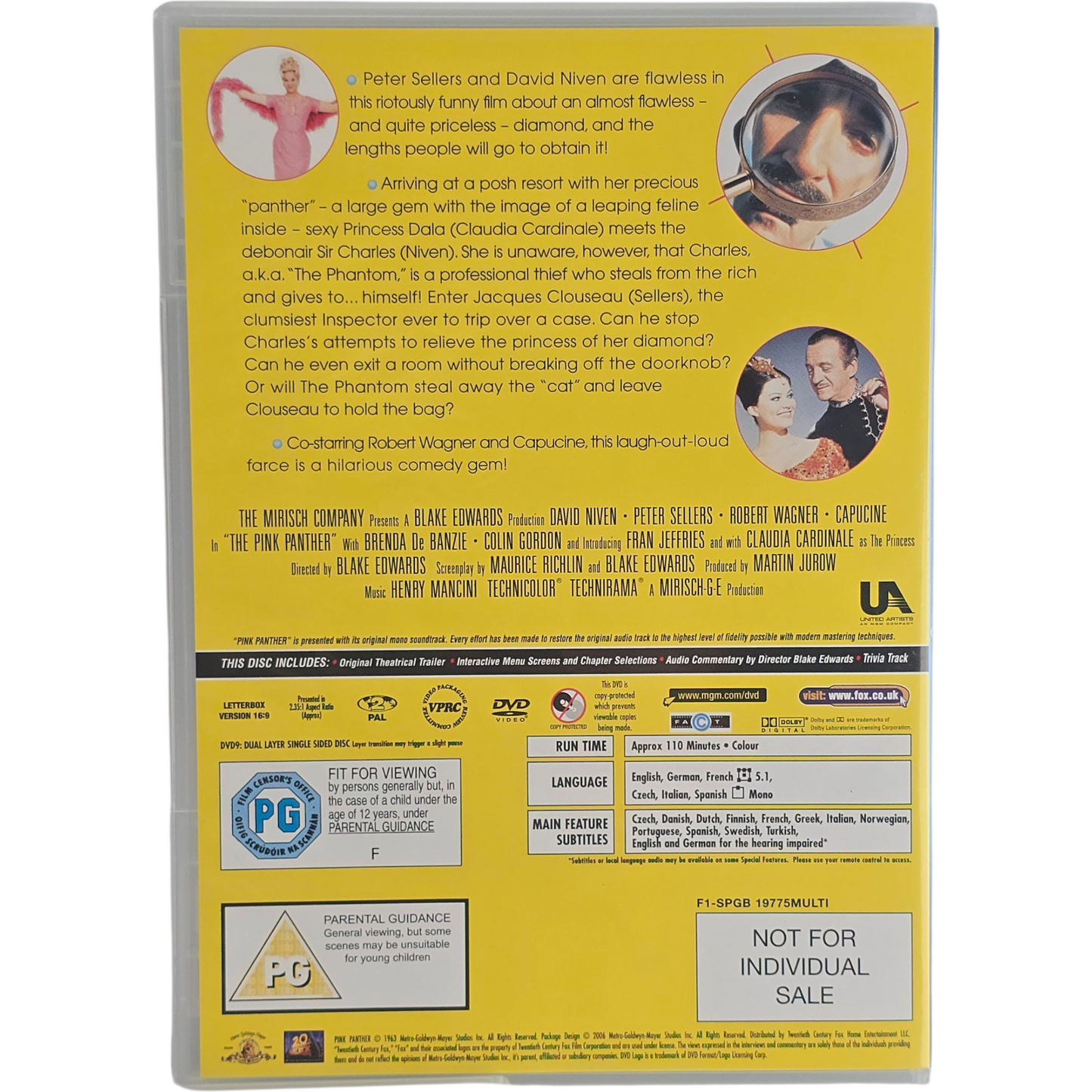 Peter Sellers Collection 6 Films  DVD  Pink Panther +Pussycat? + Party .. Zone 2