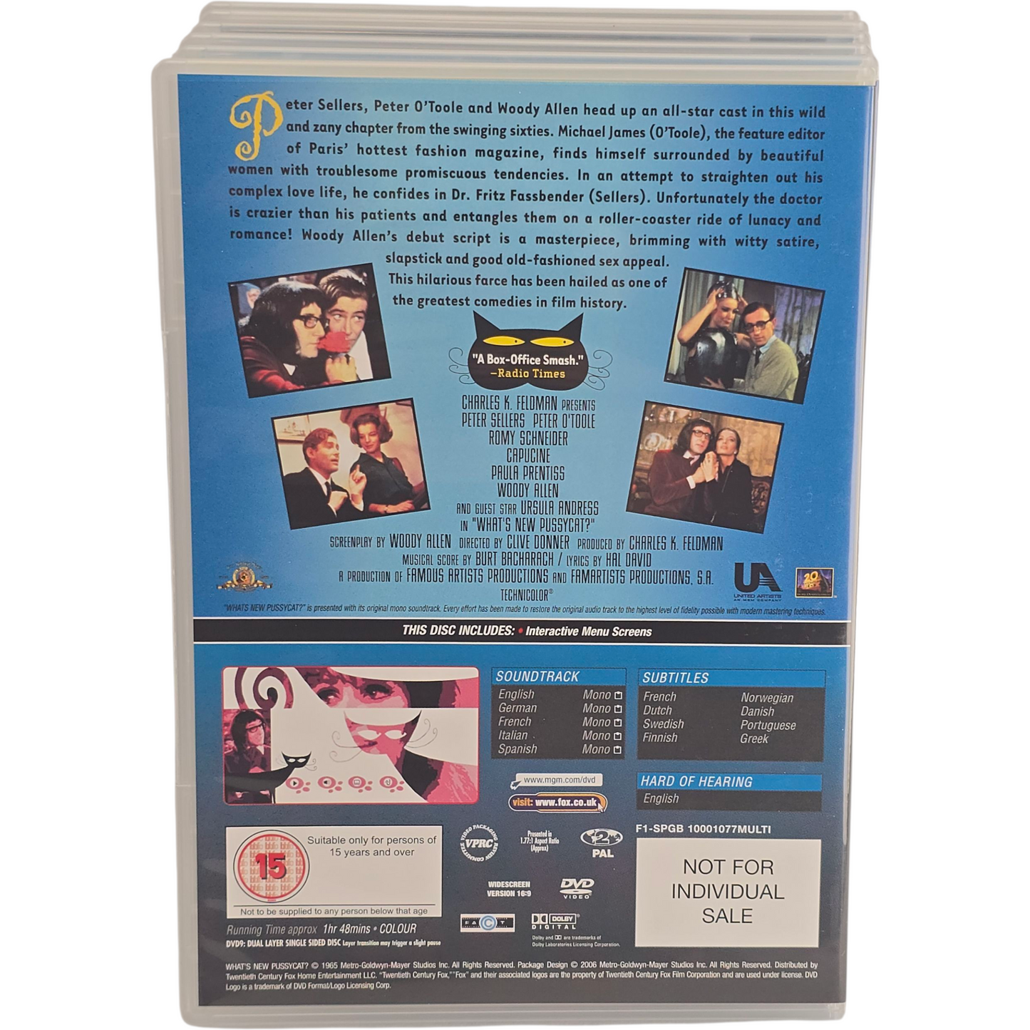Peter Sellers Collection 6 Films  DVD  Pink Panther +Pussycat? + Party .. Zone 2