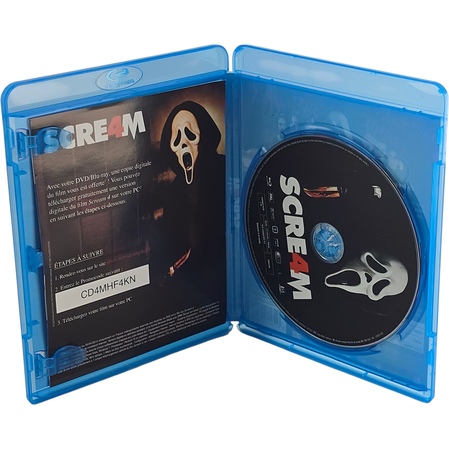 Scream 4 Blu-ray David Arquette, Neve Campbell, Courteney Cox Zone B