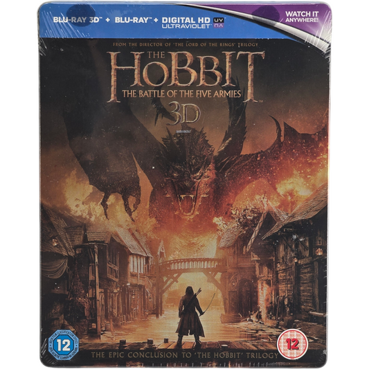 Le Hobbit : La Bataille des Cinq Armées (2014) – SteelBook Blu-ray 3D + Blu-ray – Zone B – vue 2