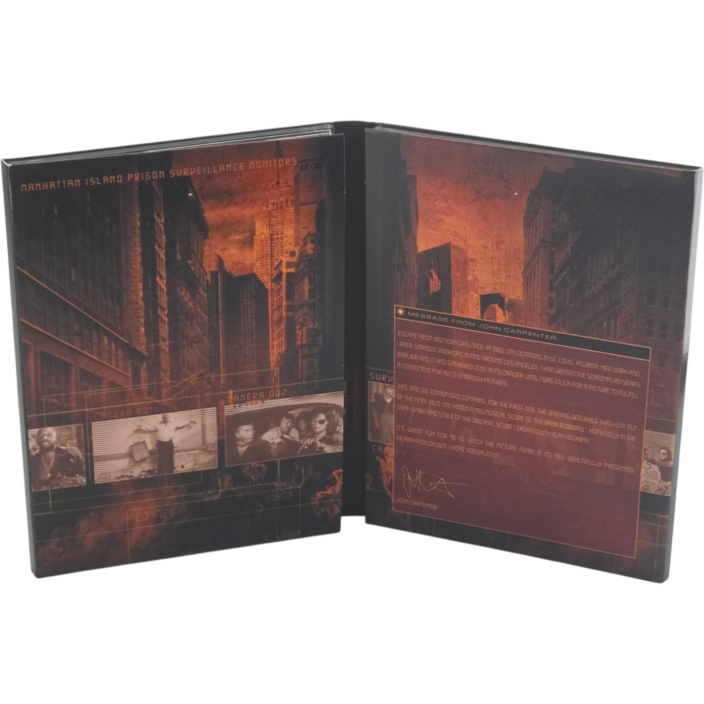 Escape from New York DVD DigiPack Collector John Carpenter Kurt Russel Zone 1