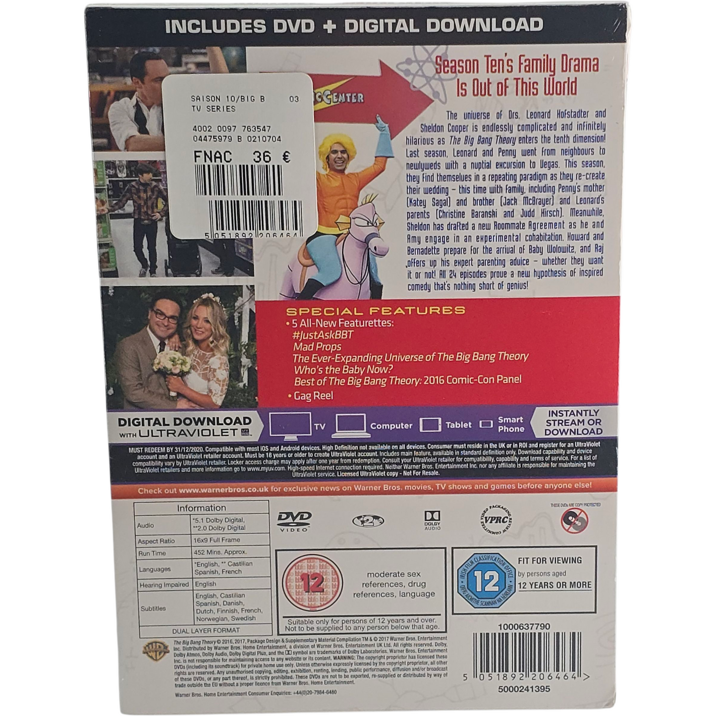 The Big Bang Theory Saison 10 (2016) Édition DVD Zone 2