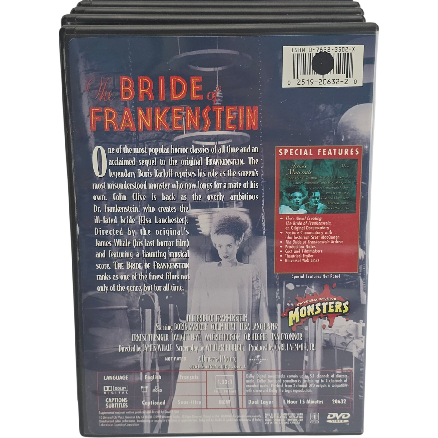 Universal Studios Classic Monster Collection DVD 9 Films Zone 1 US Import
