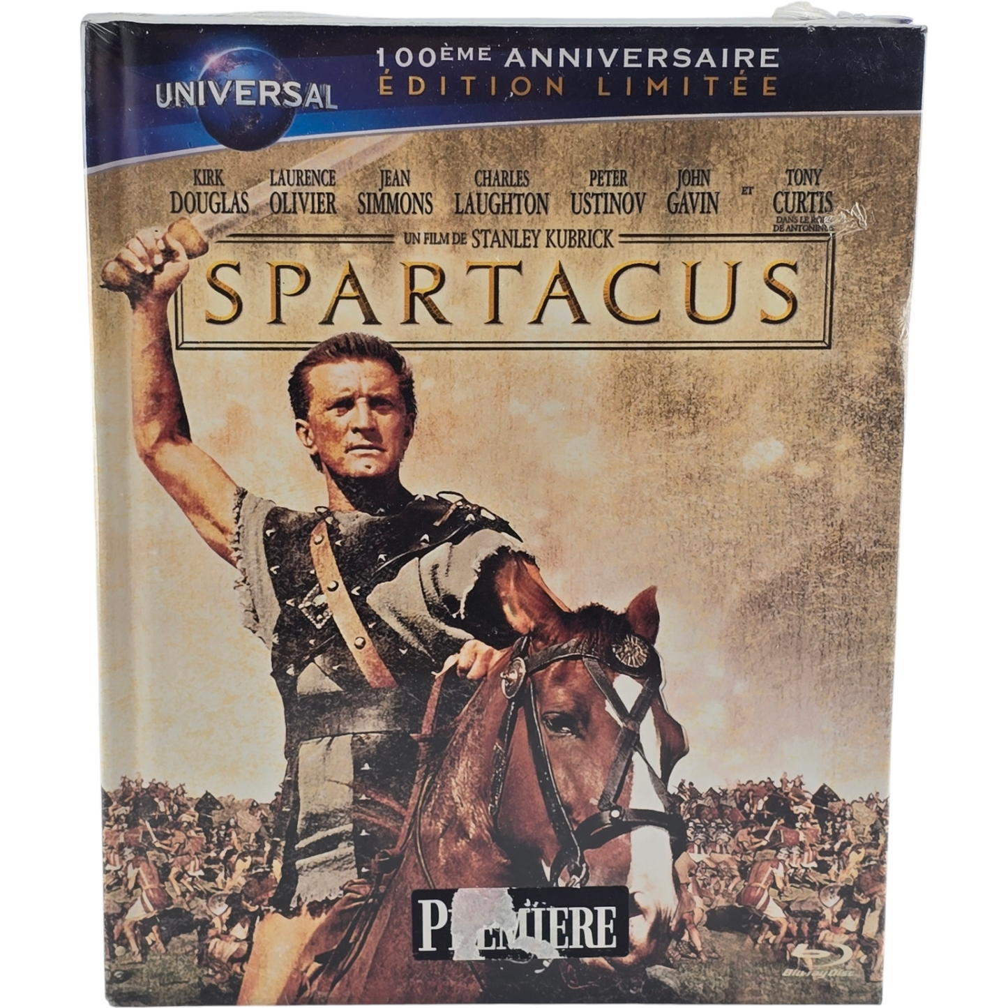 Spartacus Blu-ray Digibook Édition limitée 100ème anniversaire Universal Zone B