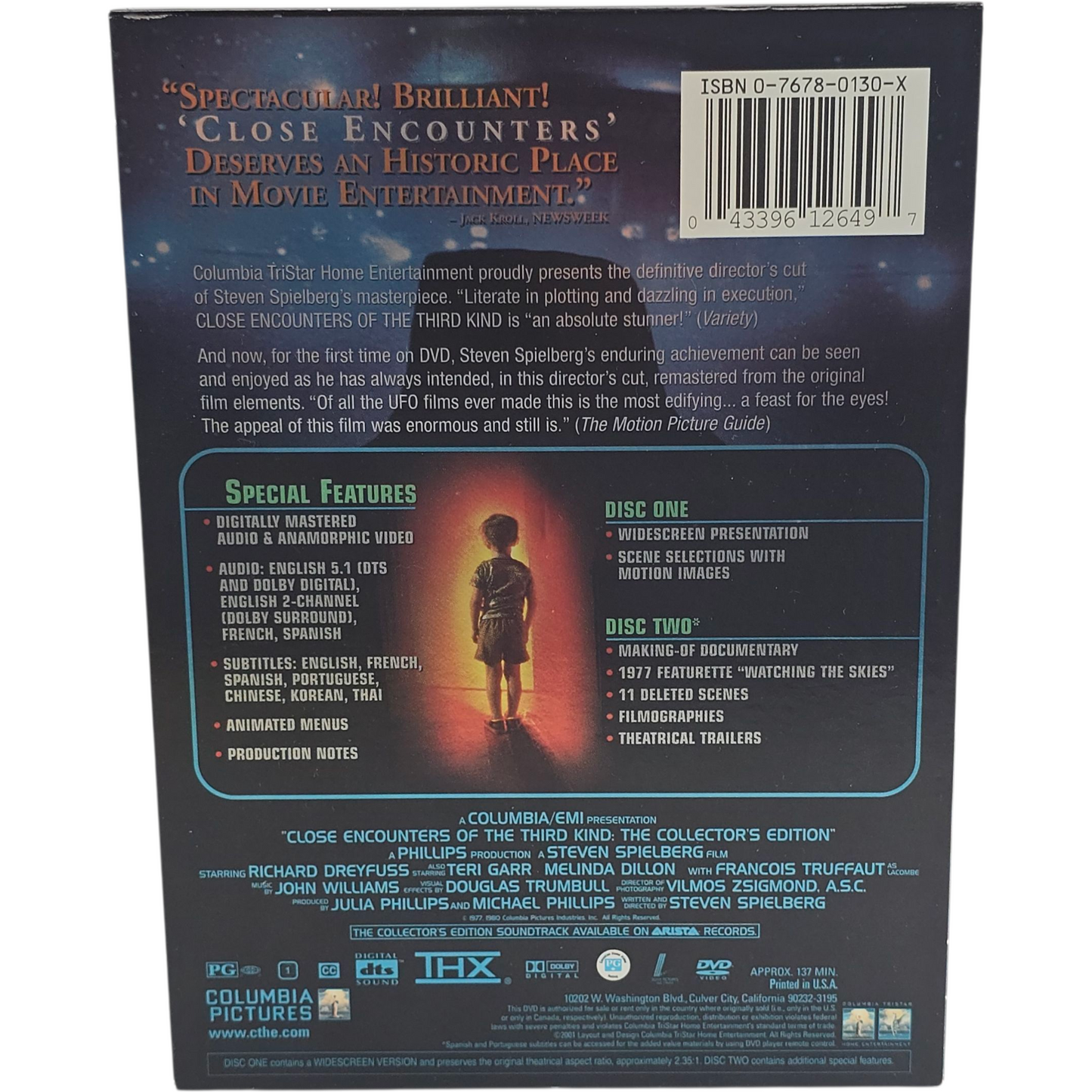 Close Encounters of the Third Kind DVD DigiPack Collector's Spielberg Zone 1  US Import