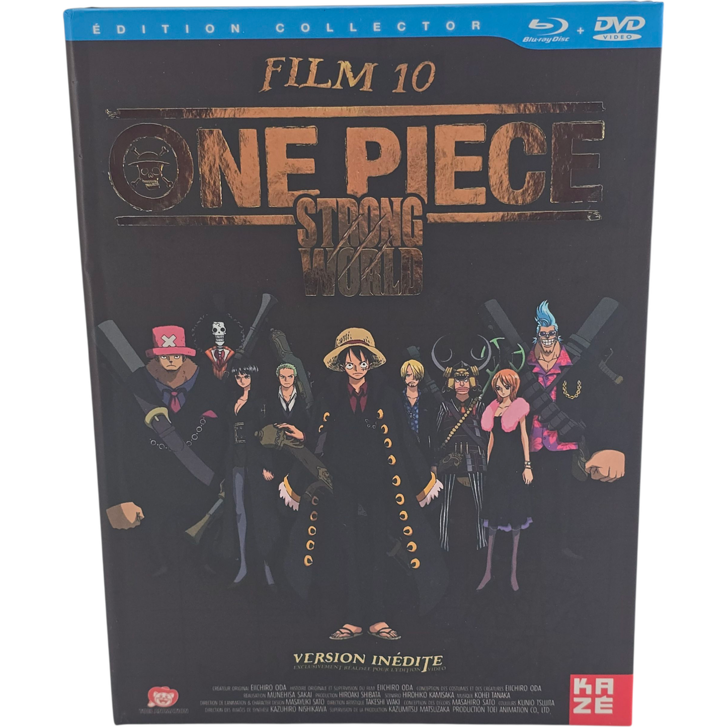 One Piece-Le Film - Strong World Édition Collector Blu-ray + DVD + Livre   Zone 2