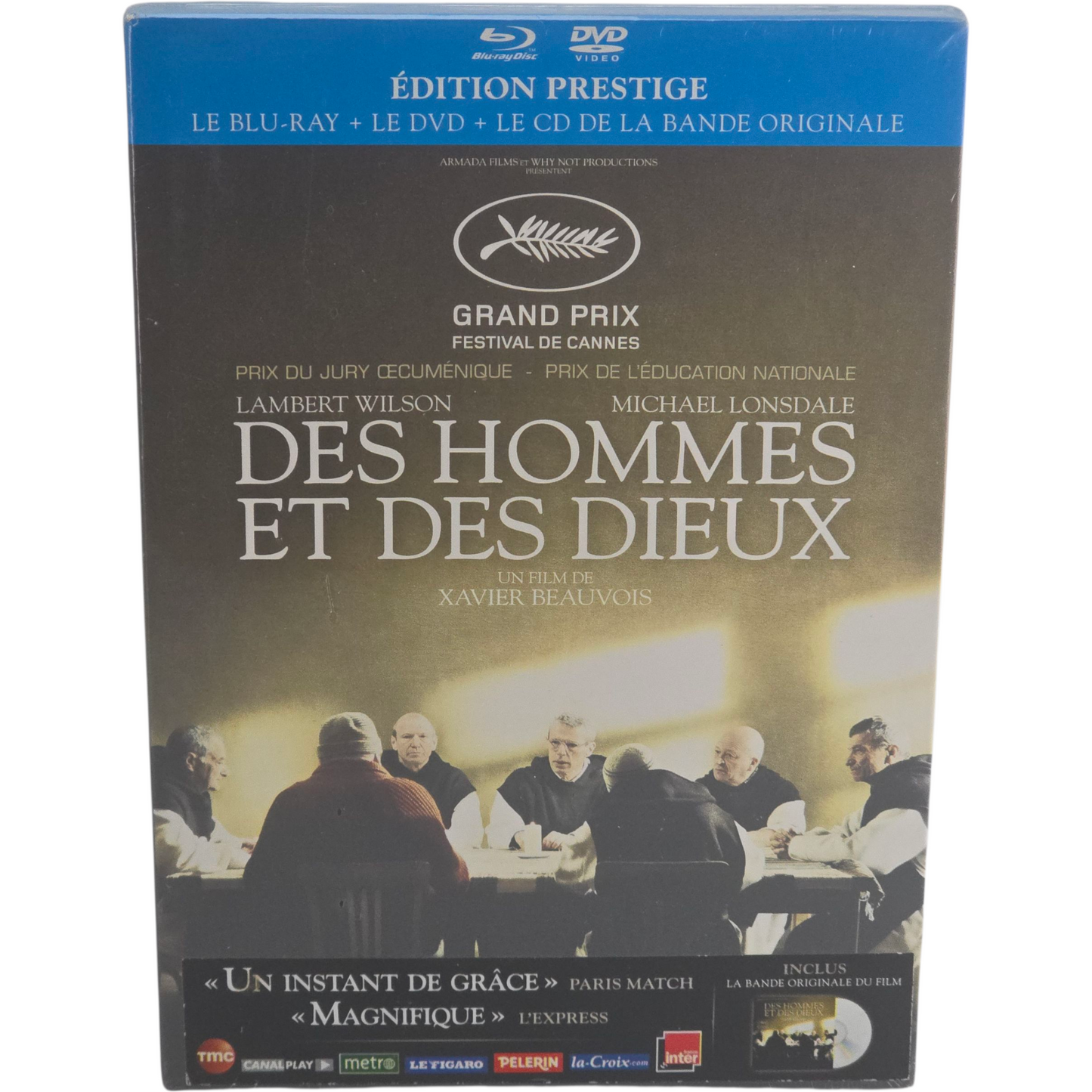 Des hommes et des dieux Blu-ray+ CD de la bande originale Lambert Wilson B