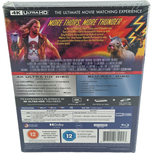 Thor: Love and Thunder – SteelBook 4K Ultra HD + Blu-ray – vue 3