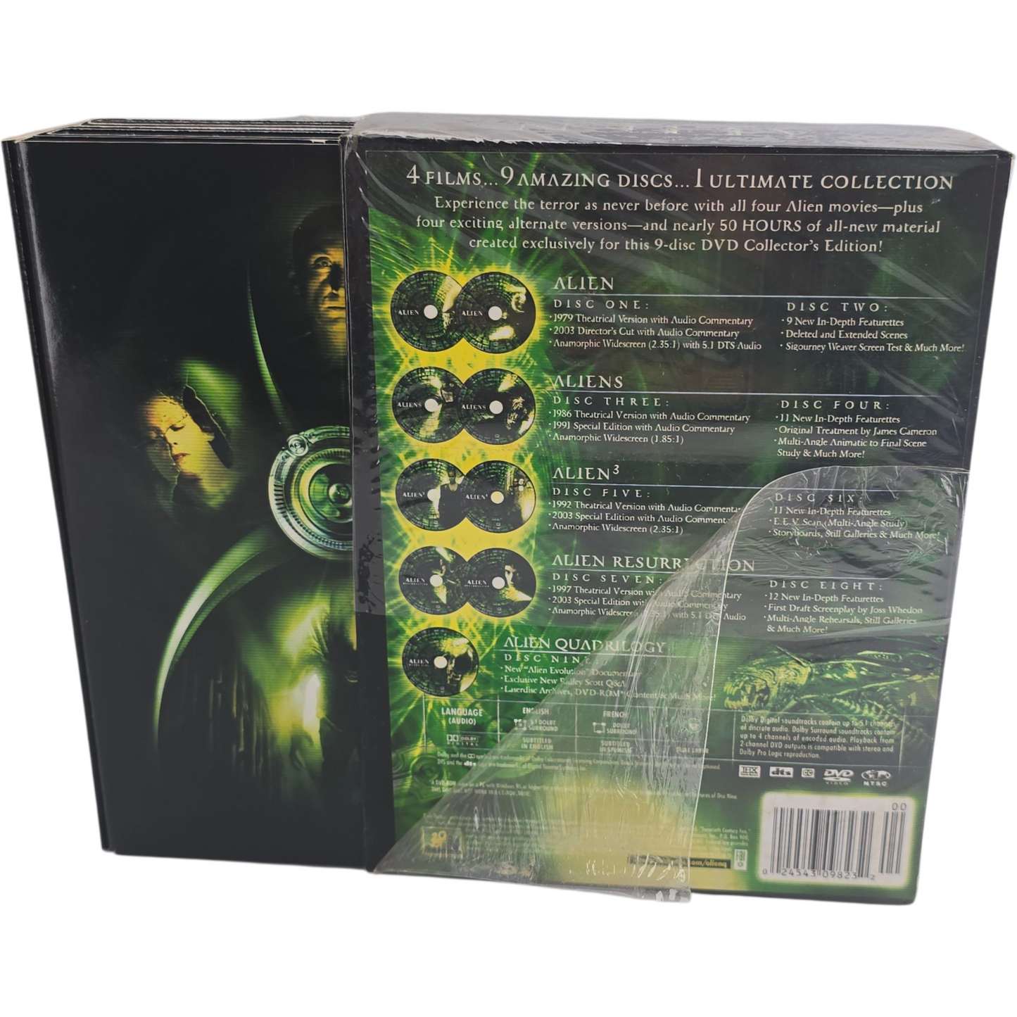 Alien Quadrilogy 9 DVD DigiPack Collection 4 Films Zone 1 Canada Import -18