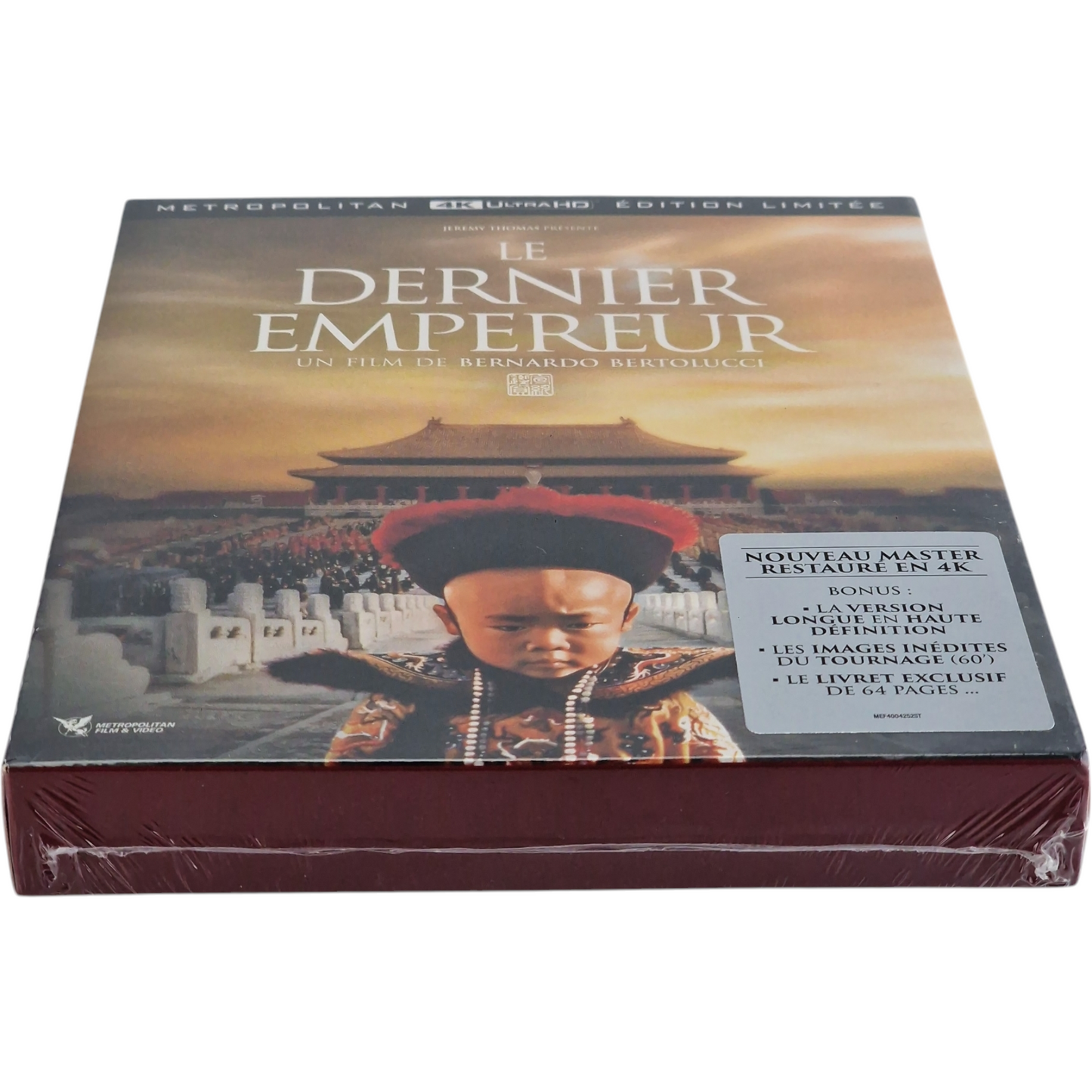 Le Dernier Empereur 4K Ultra HD + Blu-ray Édit Collector limitée DigiPack Zone B