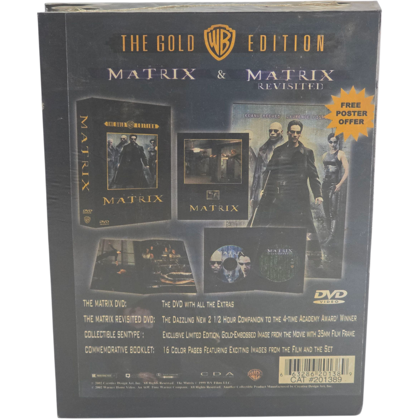 Matrix + The Matrix Revisité DVD Coffret collector Edition Gold US Import VO 1999
