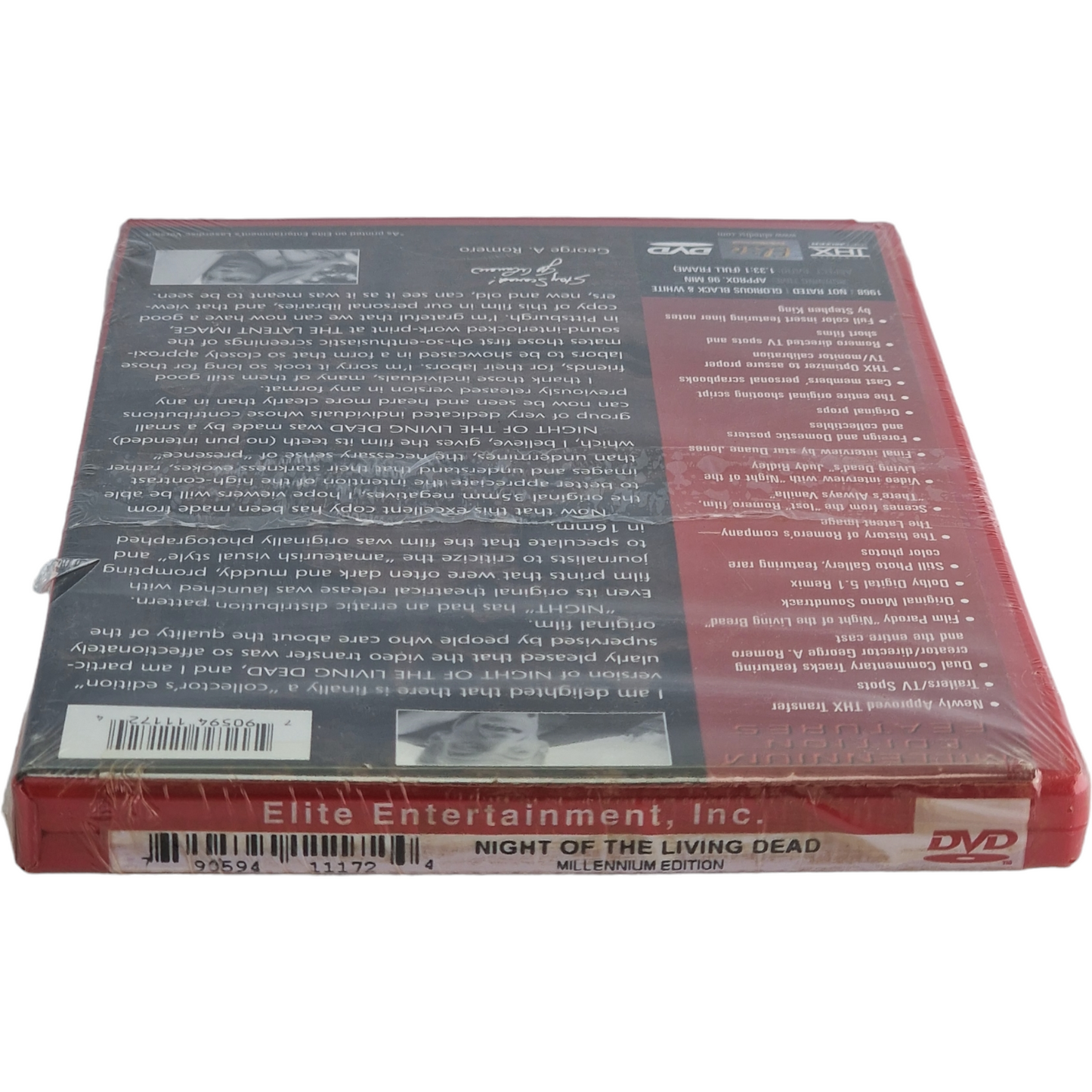 Night of the Living Dead DVD 1968 Millennium Edition 2002 Zone 1
