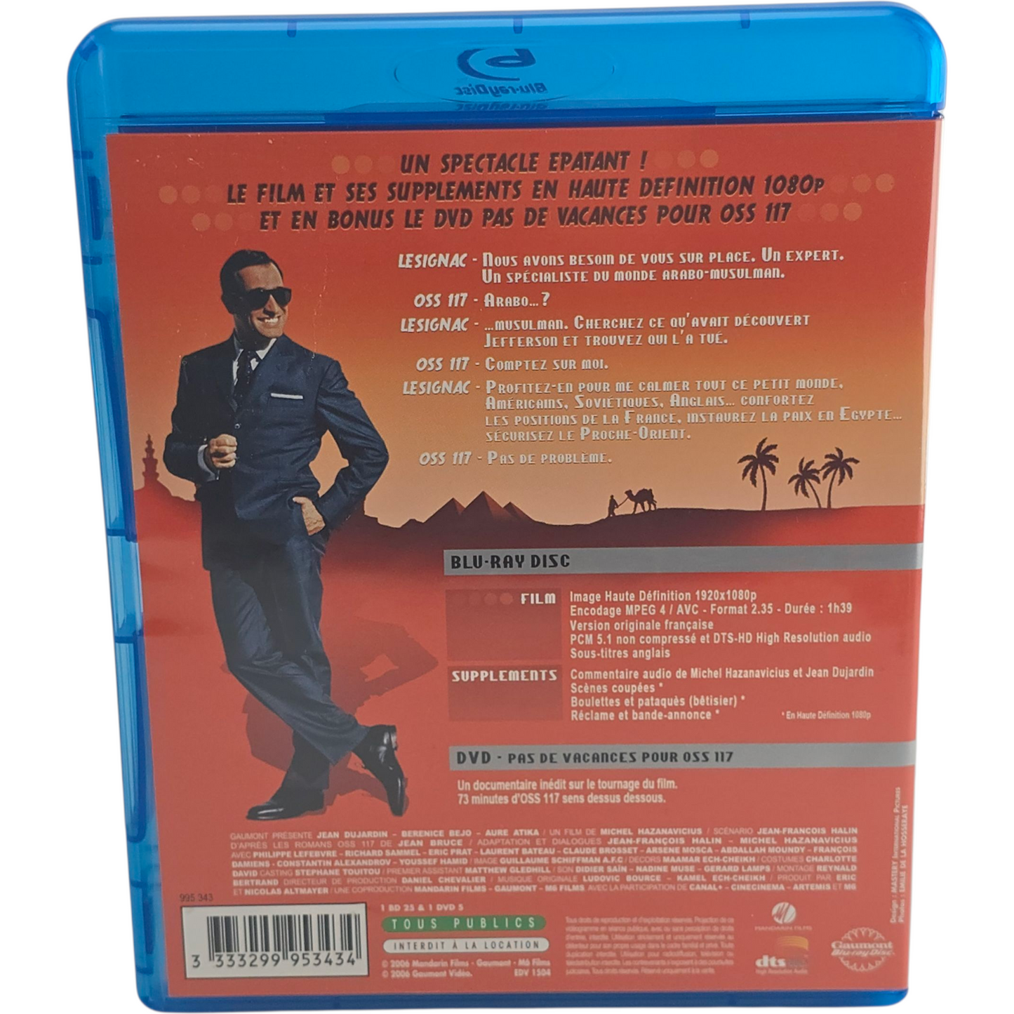 Oss 117 - Le Caire, Nid d'espions  Blu-ray Jean Dujardin Zone 2