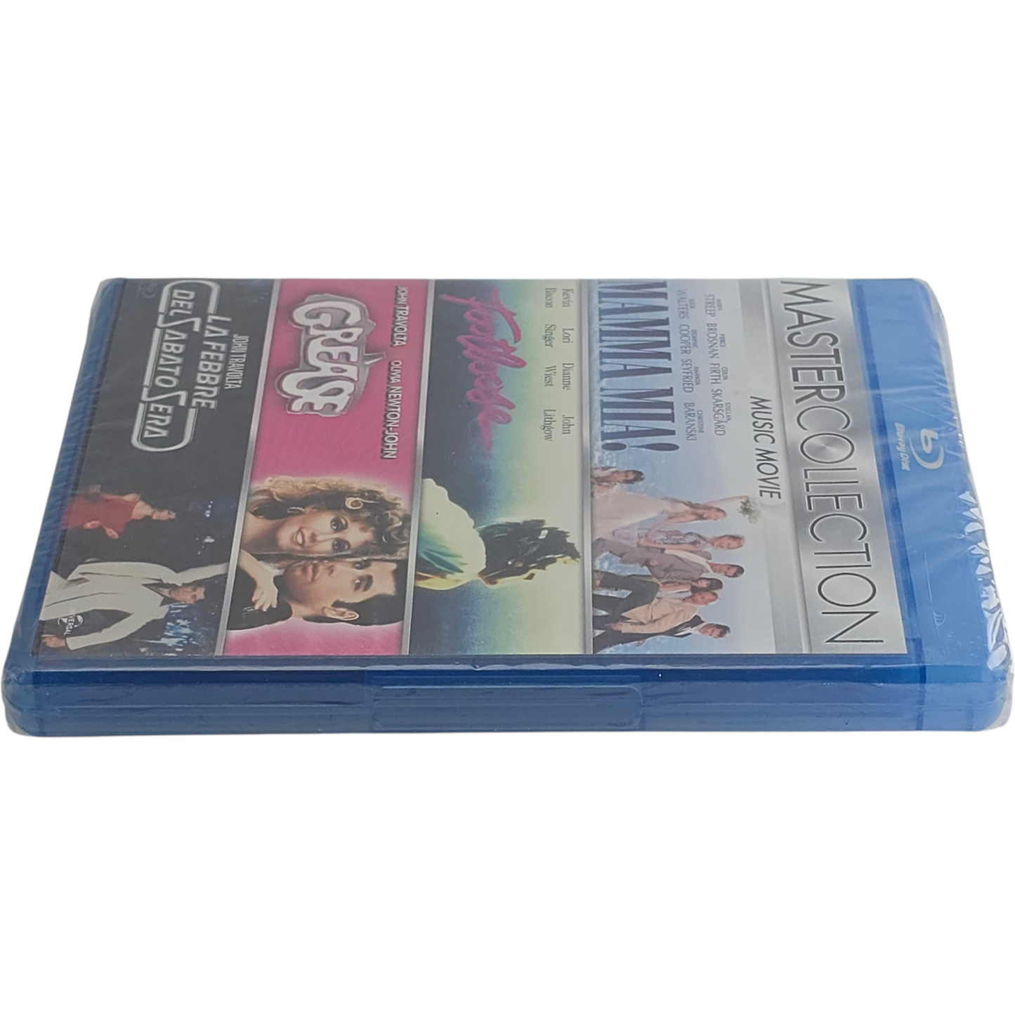 Music Movie Blu-ray 4 Films  Mamma Mia! – Footloose – Grease – La Fièvre du Samedi Soir VO
