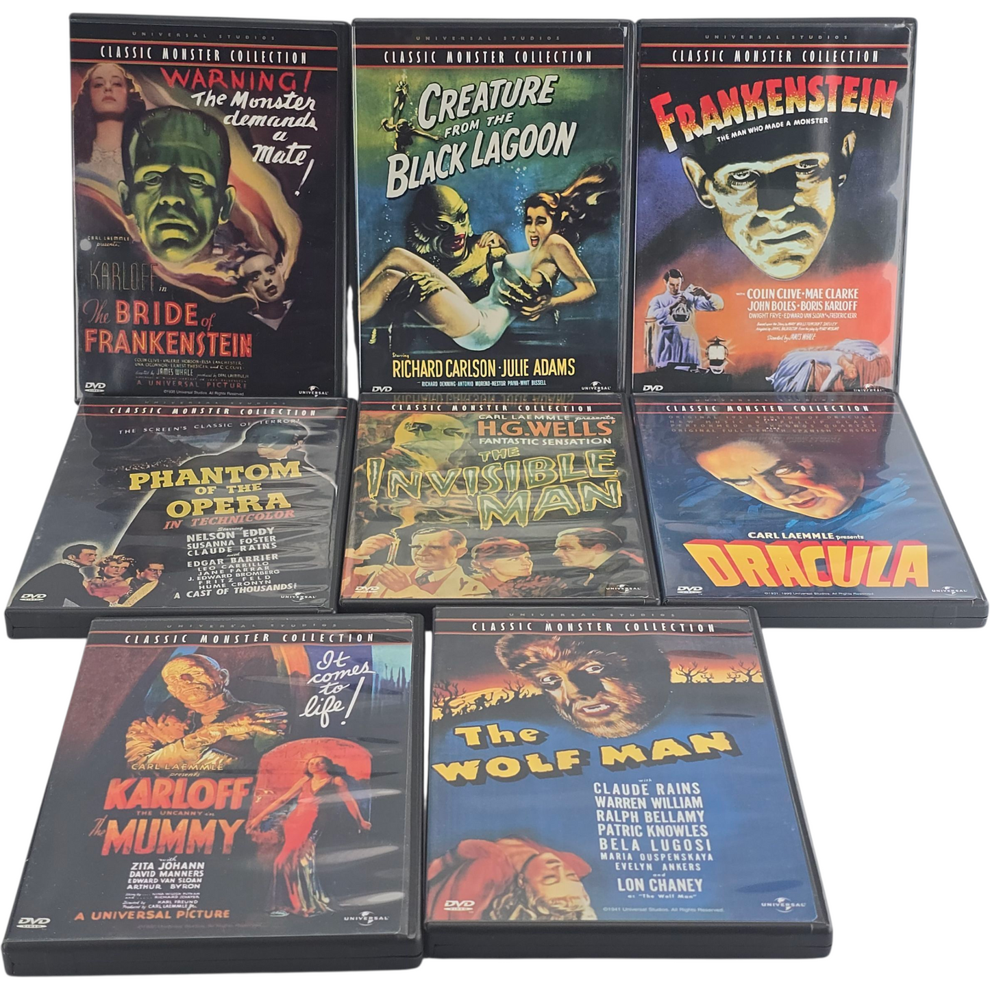 Universal Studios Classic Monster Collection DVD 9 Films Zone 1 US Import