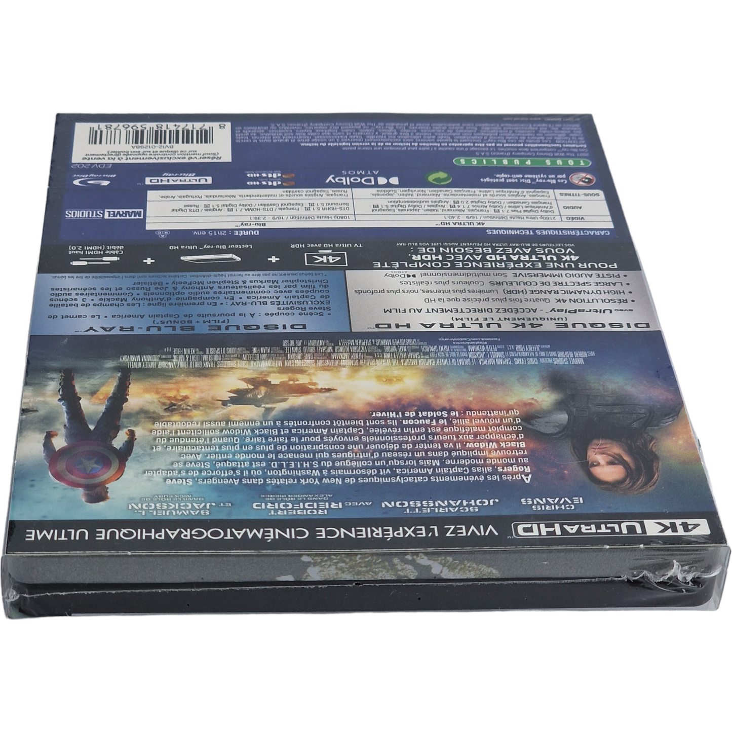 Captain America: Le Soldat de l'Hiver 4K Ultra HD +Blu-ray SteelBook Mondo X B