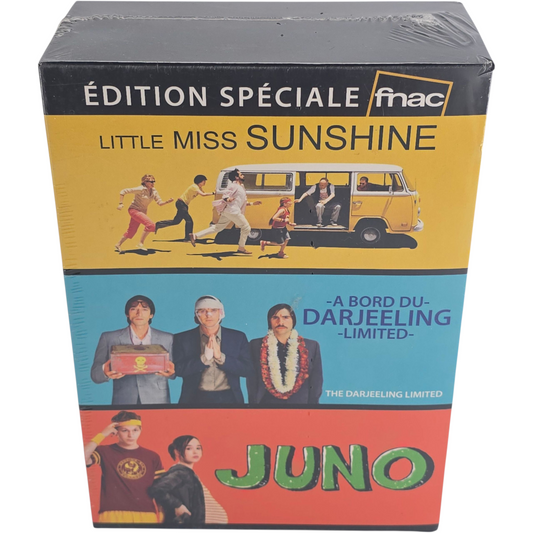 Coffret 3 Films DVD Little Miss Sunshine + A bord du Darjeeling + Juno + bonus Zone B