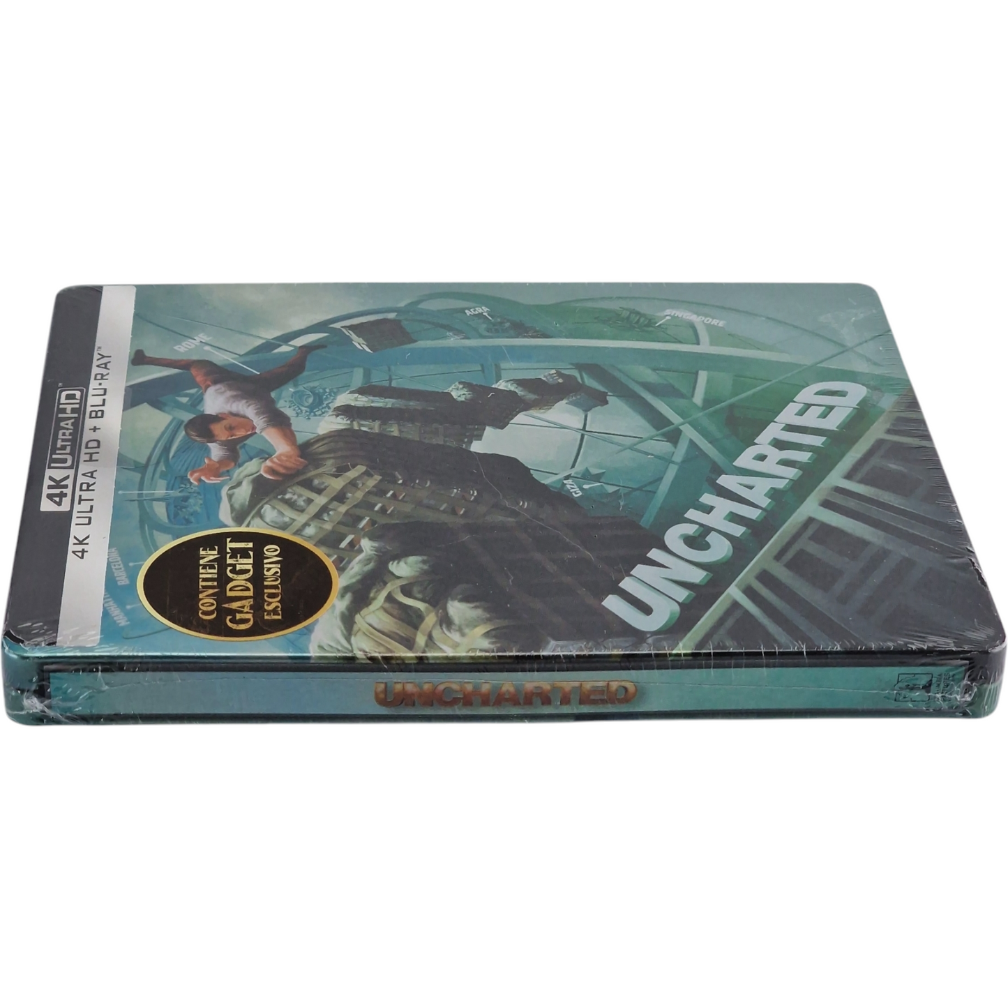 Uncharted Steelbook 4K Blu-ray Ultra HD 2022 Mark Wahlberg Zone B Neuf