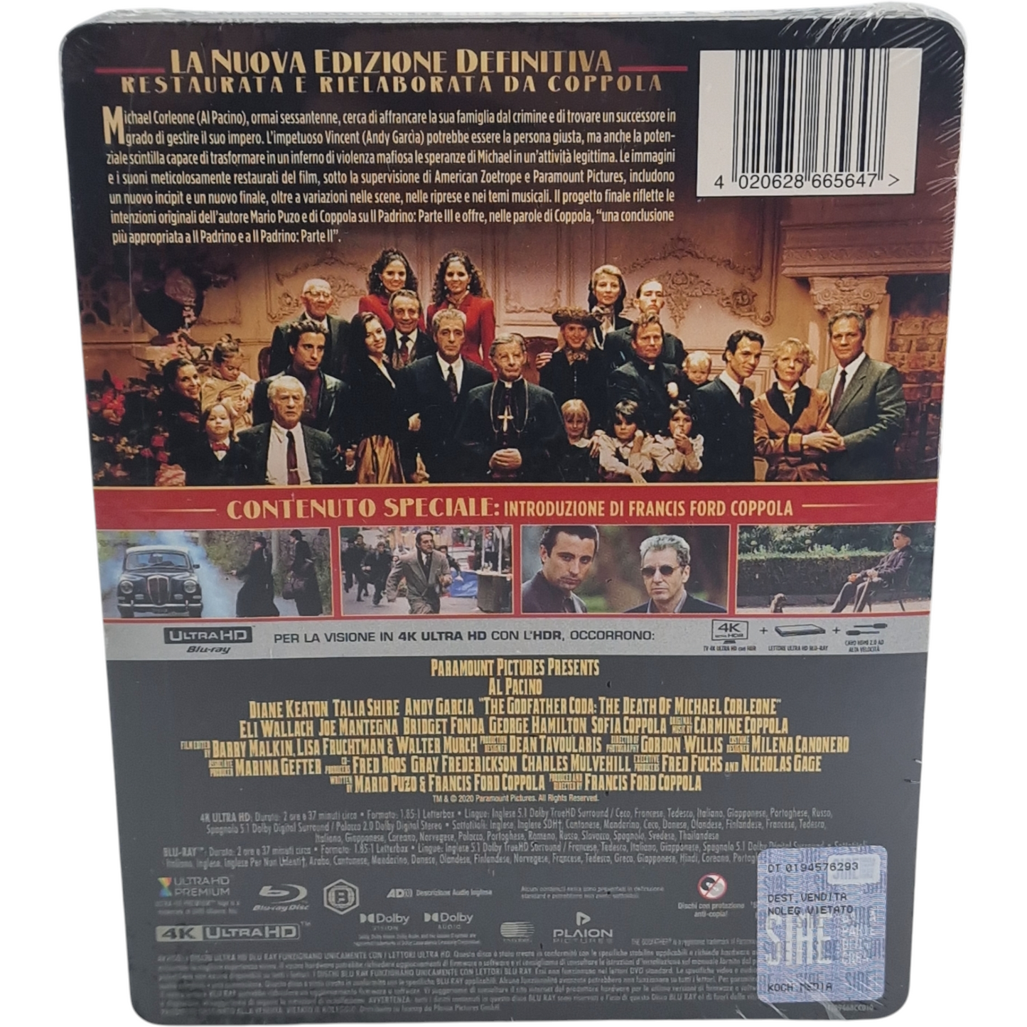 The Godfather, Coda:Michael Corleone 4K Blu-ray Steelbook 4K Ultra HD + Blu-ray B