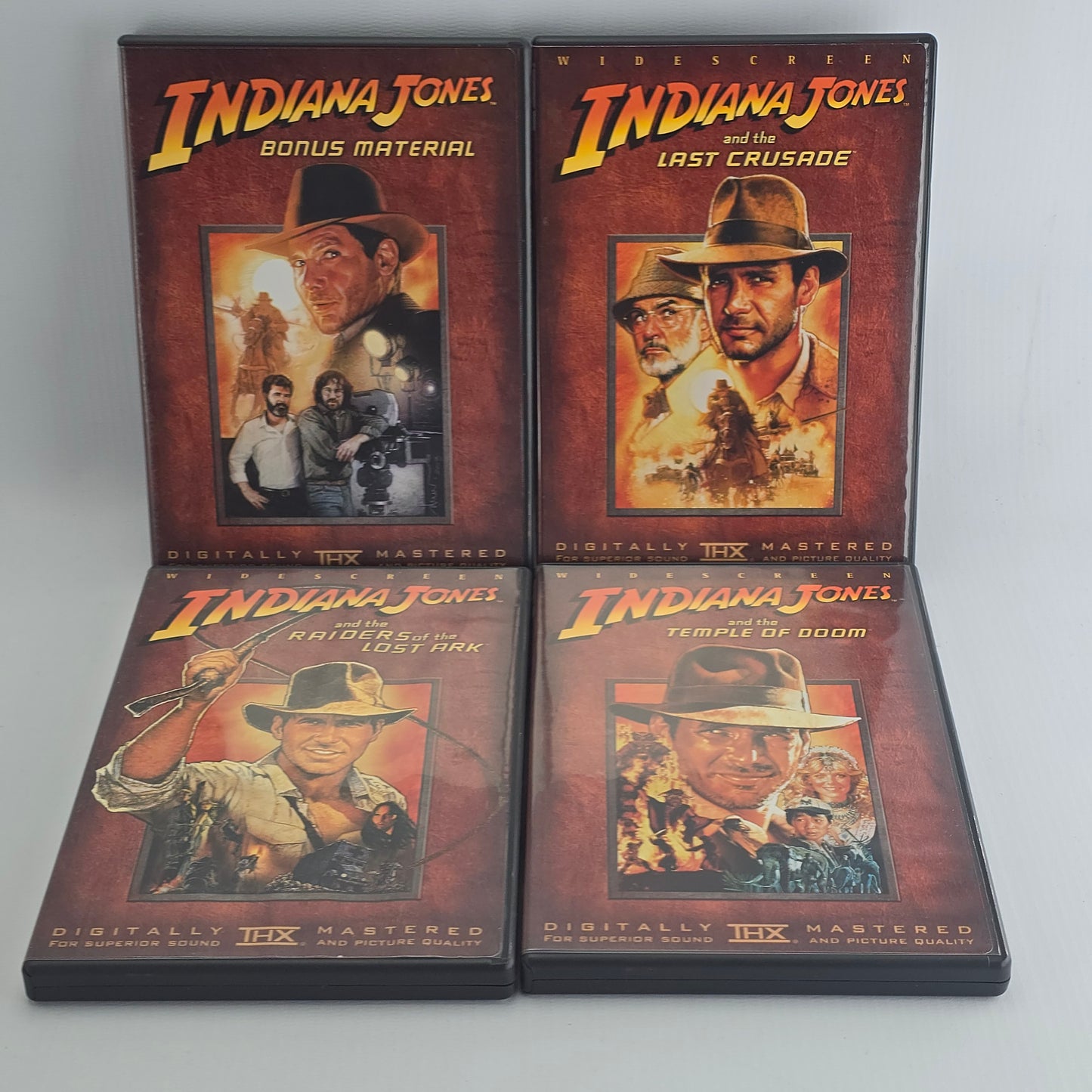 The Adventures of Indiana Jones DVD 3 Films Steven Spielberg Zone 1 US Import