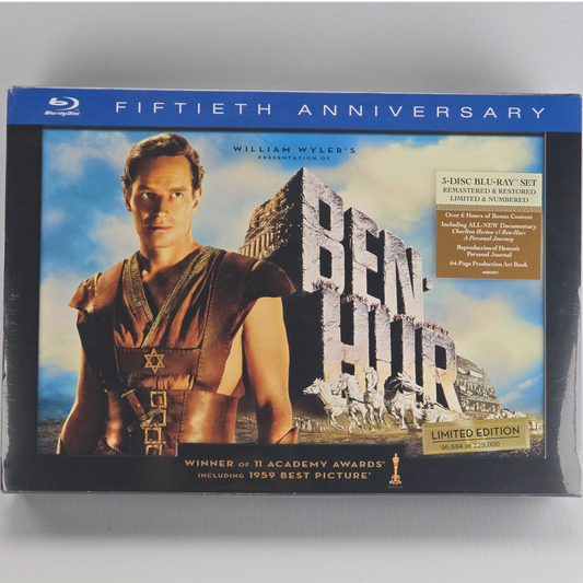 Ben-Hur Blu-ray Coffret Prestige Ultimate Collector Charlton Heston Toutes Zones