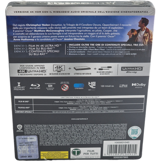 Interstellar - SteelBook 4K Ultra HD + Blu-ray - Visuel 3