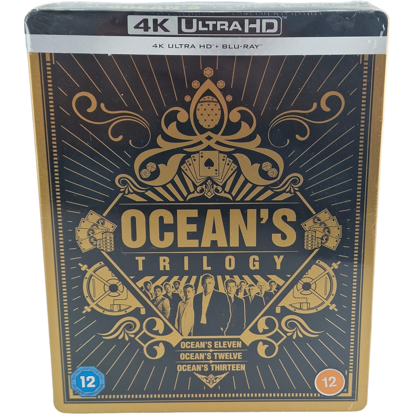 Ocean's 11-12 -13 La trilogie SteelBook 4K Ultra HD + Blu-ray Limitée Zavvi B