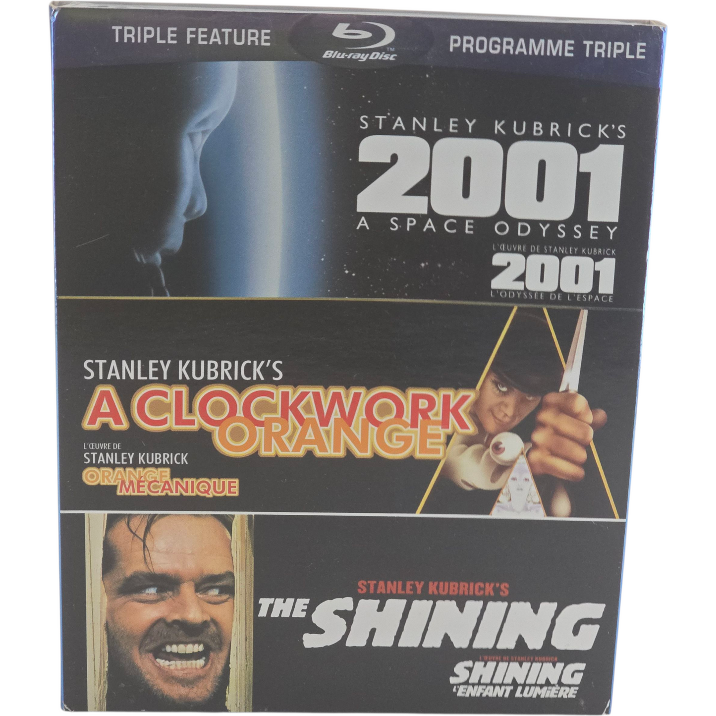 2001: A Space Odyssey+ A Clockwork Orange+The Shining Blu-ray Zone A Triple Feature